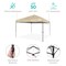 Best Choice Products 8x8ft Easy Setup Pop Up Canopy w/ 1-Button Setup, Wheeled Case, 4 Weight Bags